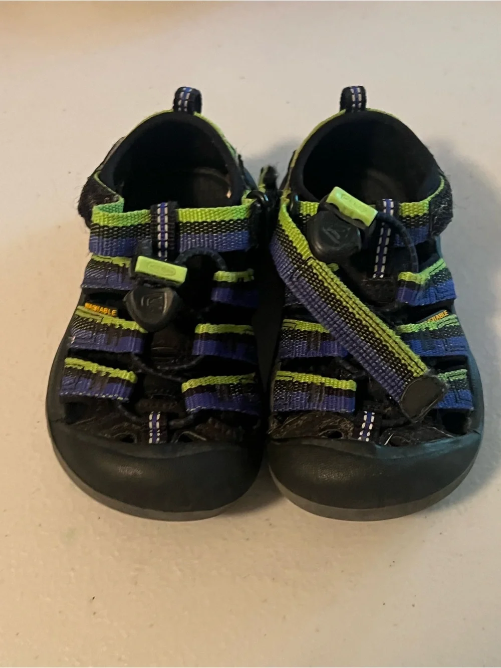 Keen Kids Water Shoes in Black, Purple & Green